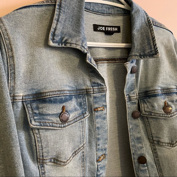Joe Fresh Light Wash Denim Jacket - Picture 2 of 4